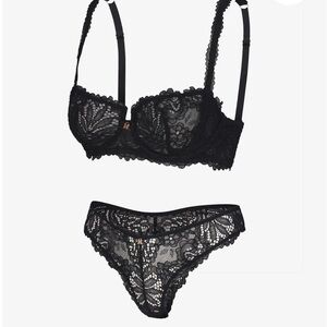 Elegant Black Lace Lingerie Set-💗3/$55💗